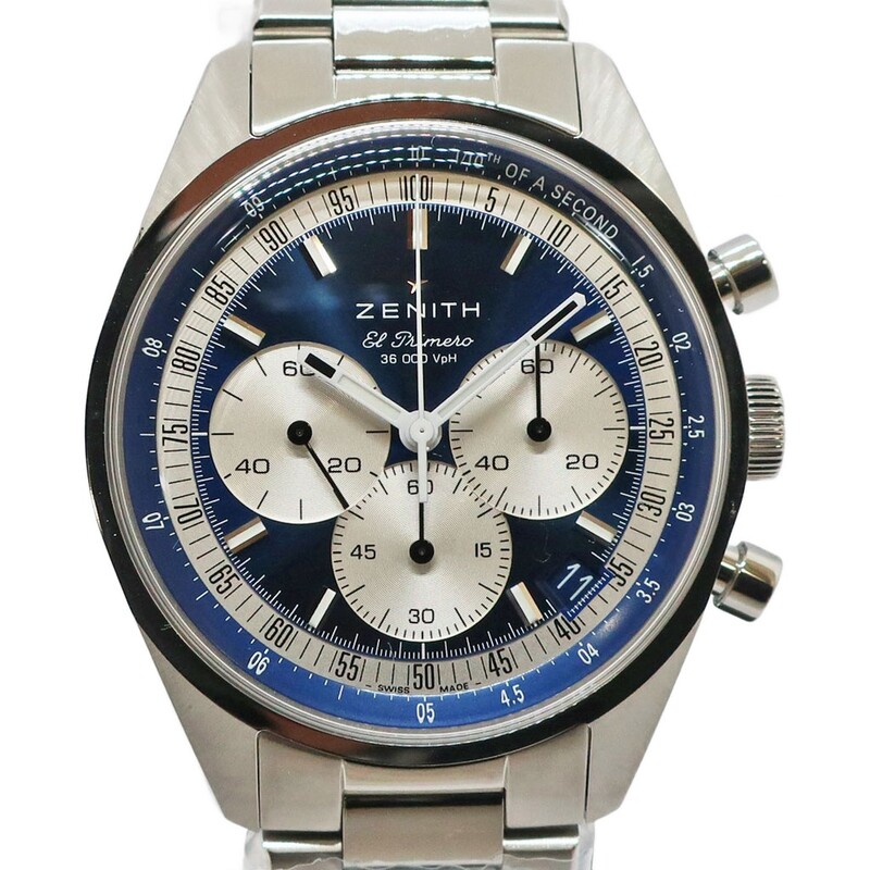 ��ŷ��ۡ�ZENITH�ۥ��˥� �����Υޥ����� ���ꥸ�ʥ� 1969 03.3200.3600/51.M3200 SS �֥롼 ��ư���� ��� �ӻ��סڿ��ʡۡ�̤���ѡۡ���š�