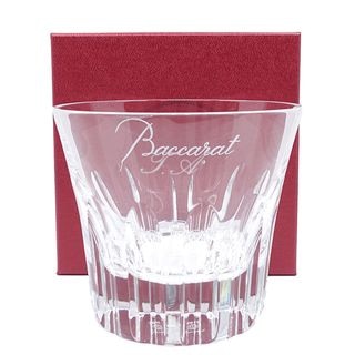 【名東】【BACCARAT】バカラ ロックグラス エトナ 2011 イニシャル入り タンブラー クリスタルガラス 住まい インテリア ブランド食器 コレクション 未使用長期保管品 箱【中古】