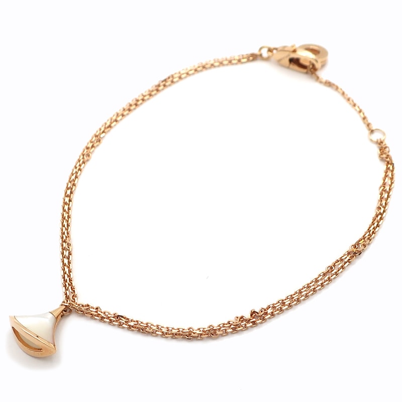 ��ŷ��ۡ�BVLGARI�ۥ֥륬�� �ǥ��������ɥ꡼�� �֥쥹��å� �ޥ������֥ѡ��� K18PG 750 �ԥ󥯥������ ���奨�꡼ ��ǥ����� ����š�