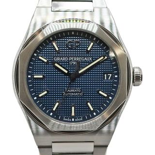 ��ŷ��ۡ�GIRARD PERREGAUX�ۥ��顼��ڥ르 ���쥢���� 42mm 81010-11-431-11A SS �֥롼 ��ư���� ��� �ӻ��סڻž夲�Ѥߡۡ���š�