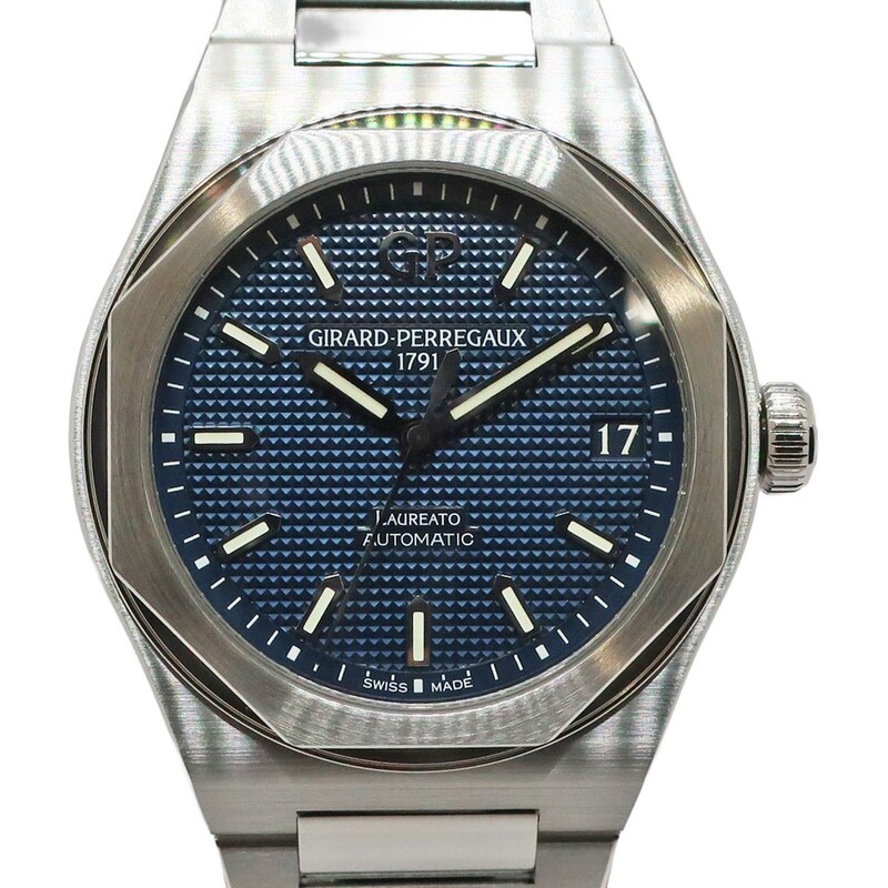 ��ŷ��ۡ�GIRARD PERREGAUX�ۥ��顼��ڥ르 ���쥢���� 42mm 81010-11-431-11A SS �֥롼 ��ư���� ��� �ӻ��סڻž夲�Ѥߡۡ���š�