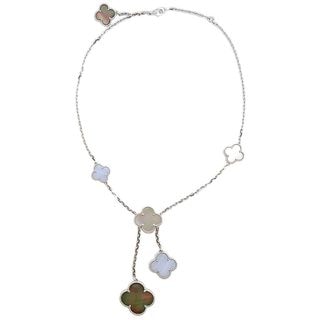 ��ŷ��ۡ�VAN CLEEF&ARPELS�ۥ����󥯥꡼�ա������ڥ� ������ơ�������ϥ�֥� �ͥå��쥹 750WG ���륻�ɥˡ� MOP ���奨�꡼ VCARN18900����š�