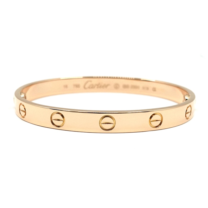 �ڱɡۡڥ�����ۡ�CARTIER�ۥ���ƥ��� K18PG ��� �֥쥹��å� �Х󥰥� 750PG LOVE ���奨�꡼ ��� ��ǥ������ڻž夲�ѡۡ���š�