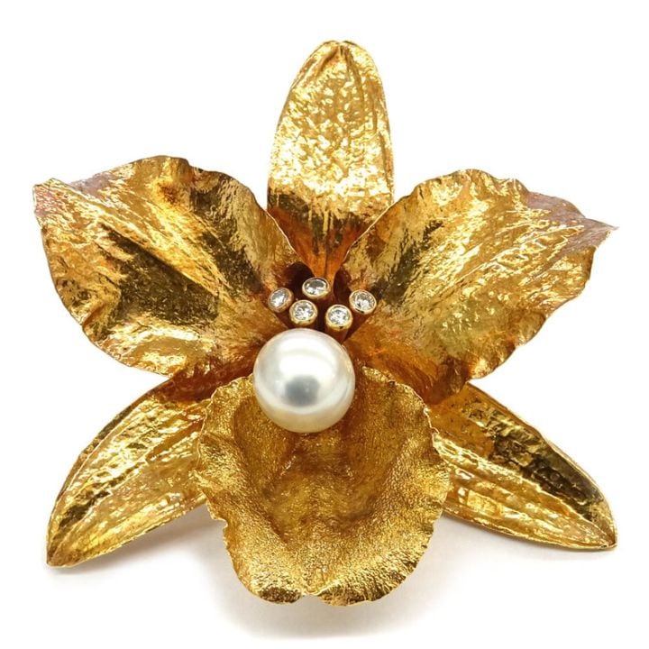 �ڱɡۡڥ�����ۡ�JEWELRY�ۥ��奨�꡼ �֥����� �ե� �� �ѡ��� ��������� 0.25ct K18YG 22.7g ��ǥ����� ��ʪ ����¾����š�