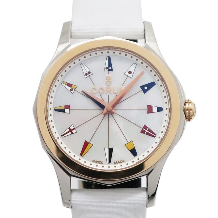 ��ŷ��ۡ�CORUM�ۥ���� ���ɥߥ�륺���å� �쥸�����32 020.100.24/0049PN12 �ۥ磻�ȥ����� 32�ߥ� K18 ���ƥ�쥹�������� ��ǥ����� �������� �ӻ��ס���š�