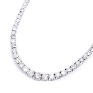 �ڱɡۡ�JEWELRY�ۥ��奨�꡼ �ƥ˥��ͥå��쥹 ��������� 15.03ct Pt900 �ץ���� 39.5cm ��24.7g ��ǥ����� ���̽� Ķ���������ѡ���š�