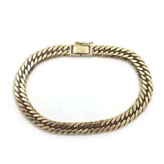 �ڱɡۡ�JEWELRY�ۥ֥쥹��å� K18 6�̥��֥��ʿ ��20.8g �Ӳ����17.5cm ��������������� ���إ�����š�