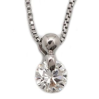 ��ŷ��ۡ�JEWELRY�ۥͥå��쥹 ��3.49g ��45cm Pt1000 �ץ���� ��������� 0.304ct ���������꡼����š�