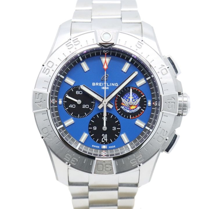 �ڱɡۡڥ�����ۡ�BREITLING�ۥ֥饤�ȥ�� ���٥󥸥㡼 B01 �����Υ���� 44 �֥롼����ѥ륹 ���ܸ���111�� AB01471A1C1A1(AB0147) �ӻ��� ��󥺡���š�