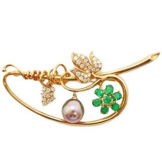 ��ŷ��ۡ�TASAKI�ۥ����� K18YG ������0.88ct �������2.37ct ��ĳ���� �֥����� �ĺ꿿�� ���奨�꡼ �ѡ��� ��12mm�� ��ǥ���������š�