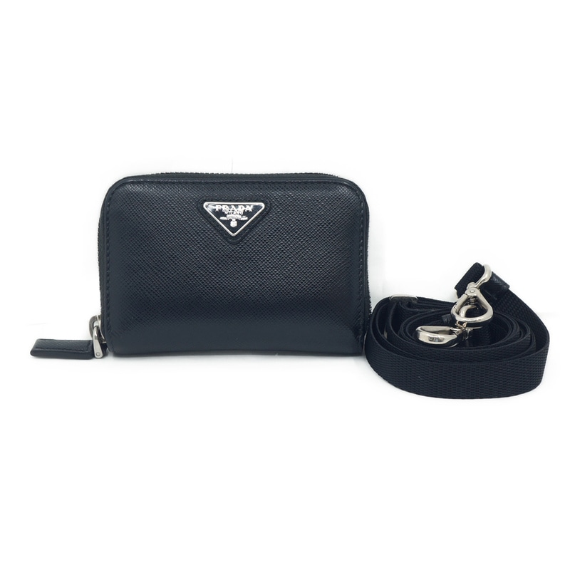�ڱɡۡ�PRADA�ۥץ�� 2MR021 RFID �������������ɥ����� �����󥱡��� �쥶�� ���ȥ�å��� ������С��� �֥�å� �� ����С���� Ȣ����š�