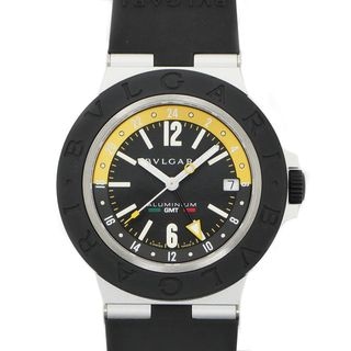 ��̾��ۡ�BVLGARI�ۥ֥륬�� ����ߥ˥��� ����ꥴ �������ץå� ��������1000�� BB40AT GMT �֥�å�ʸ���� ��ư�� �ӻ��� ��󥺡���š�