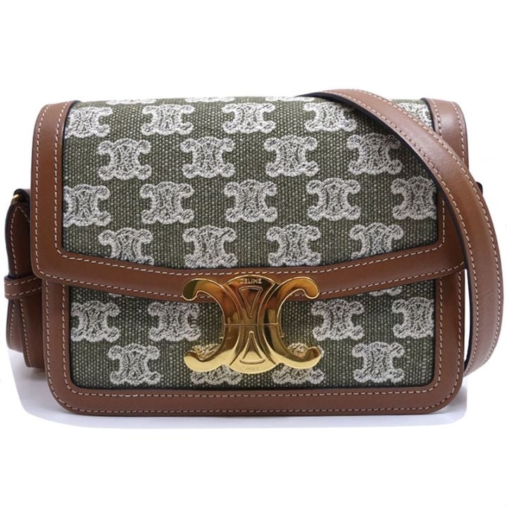 �ڱɡۡ�CELINE�ۥ��꡼�� �ƥ�����ȥꥪ��� ���������Хå� S-DR-4201 �ȥꥪ��� �����Х� �쥶�� ���꡼�� �֥饦�� ������ɶ�� ��ǥ����� ��¸�ޡ���š�