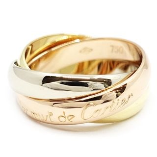�ڱɡۡ�CARTIER�ۥ���ƥ��� K18YG WG PG �ȥ�˥ƥ� 3���顼 ��� ���� 750YG ���奨�꡼ ��ǥ����� �ԥ󥭡��ڻž夲�ѡۡ���š�