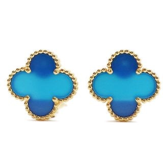 ��ŷ��ۡ�VAN CLEEF&ARPELS�ۥ����󥯥꡼�ա������ڥ� ������ơ�������ϥ�֥� ������ 750YG �֥롼�������� VCARP9SZ00 ���奨�꡼����š�