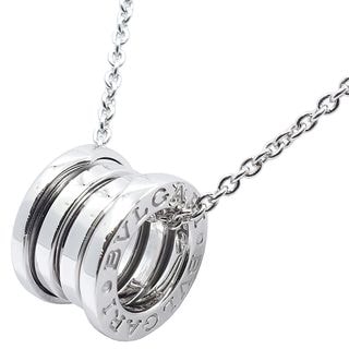 ��̾��ۡ�BVLGARI�ۥ֥륬�� �ͥå��쥹 B-ZERO1 �ӡ�������� ��40cm �֥��ɥ��奨�꡼ 750WG �ۥ磻�ȥ������ ��12.2g ���������꡼ ���ΤΤߡڻž夲�ѡۡ���š�