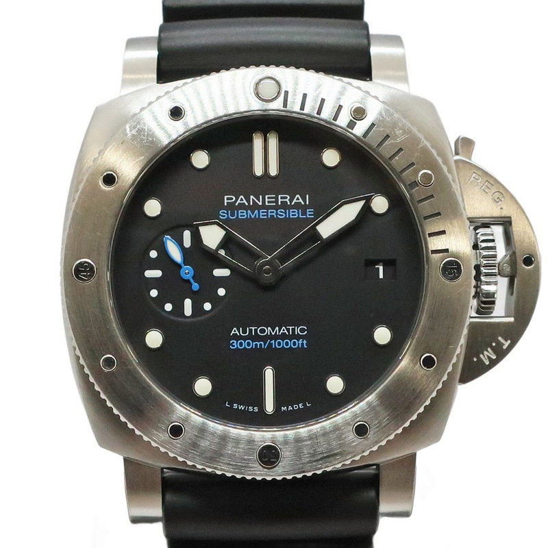 ��ŷ��ۡ�PANERAI�ۥѥͥ饤 ��ߥΡ��� 1950 ���֥ޡ����֥� 42mm PAM00973 ��� �֥�å� SS ��С� ��ư���� �ӻ��סڻž夲�Ѥߡۡ���š�