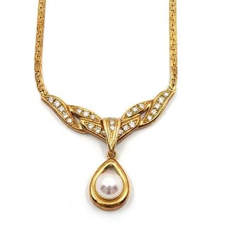 �ڱɡۡ�TASAKI�ۥ����� K18YG �ͥå��쥹 �ѡ��� ��������� 750YG ��ǥ����� ���奨�꡼����š�