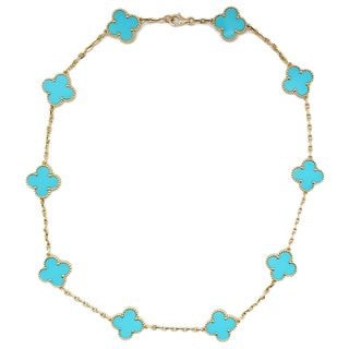 ��ŷ��ۡ�VAN CLEEF&ARPELS�ۥ����󥯥꡼��&�����ڥ� ������ơ�������ϥ�֥� �ͥå��쥹 ���������� 10������� 750 VCARA42600 ���奨�꡼����š�