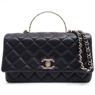 �ڱɡۡ�CHANEL�ۥ���ͥ� �ȥåץϥ�ɥ� �ޥȥ�å� AS5554 ���쥤��ɥ����ե����� ����ӥ� BK GD��� �����ॷ�ꥢ�� ���������Хå� ��ǥ���������š�