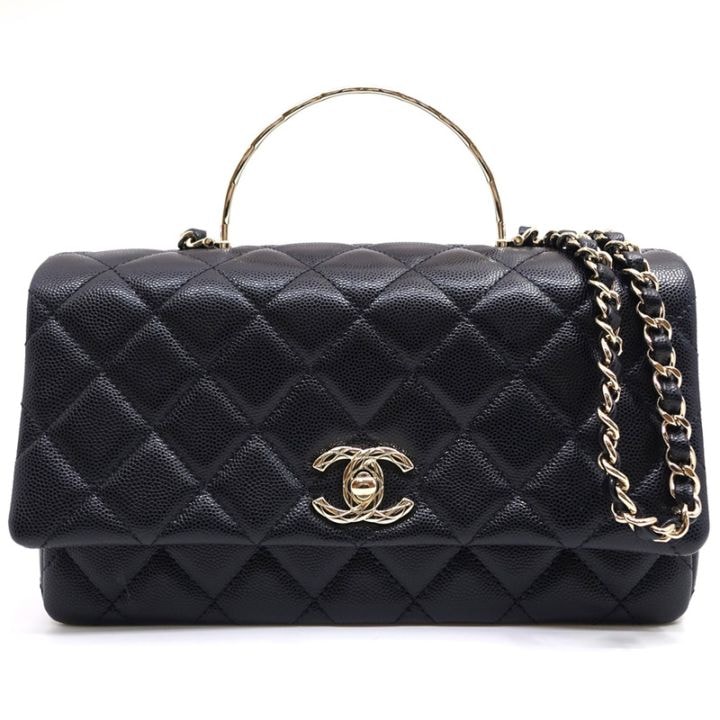 �ڱɡۡ�CHANEL�ۥ���ͥ� �ȥåץϥ�ɥ� �ޥȥ�å� AS5554 ���쥤��ɥ����ե����� ����ӥ� BK GD��� �����ॷ�ꥢ�� ���������Хå� ��ǥ���������š�