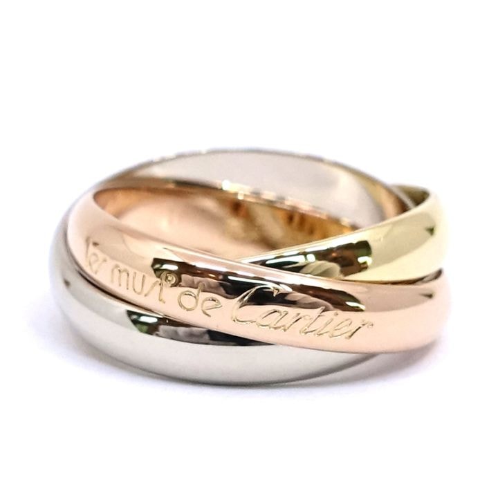 �ڱɡۡ�CARTIER�ۥ���ƥ��� K18YG WG PG �ȥ�˥ƥ� 3���顼 ��� ���� 750YG ���奨�꡼ ��ǥ����� ��󥺡ڻž夲�ѡۡ���š�