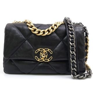 �ڱɡۡ�CHANEL�ۥ���ͥ� CHANEL19 �ǥ����̥� AS1160 ��ॹ���� BK GD/SV��� 28����/8�奷�ꥢ�� ���������Хå� ��ǥ����� ��¸�ޡ���š�