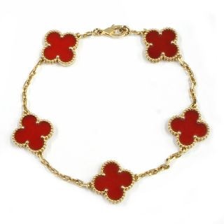��̾��ۡ�VAN CLEEF&ARPELS�ۥ����󥯥꡼�ա������ڥ� K18 ������ơ�������ϥ�֥� 5������� �֥쥹��å� �����ͥꥢ�� 750 VCARD35500����š�