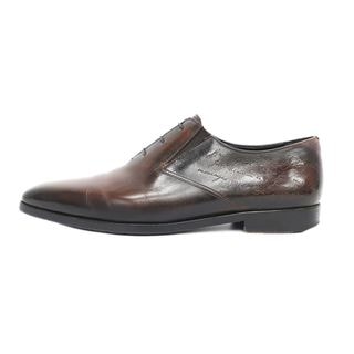 ��ŷ��ۡ�BERLUTI�ۥ٥��åƥ� �쥶�����塼�� ���ꥰ��ե� �������֥饦�� �����ե쥶�� ɽ��������8.5 28cm���� �ӥ��ͥ����塼�� �� ��󥺡���š�