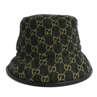 ��̾�Ų��ۡ�GUCCI�ۥ��å� GG�ǥ˥� �Х��åȥϥå� 576371 3HAF8 �֥�å� L 59cm ���åȥ� �쥶�� ˹�� ��ǥ����� ��󥺡���š�