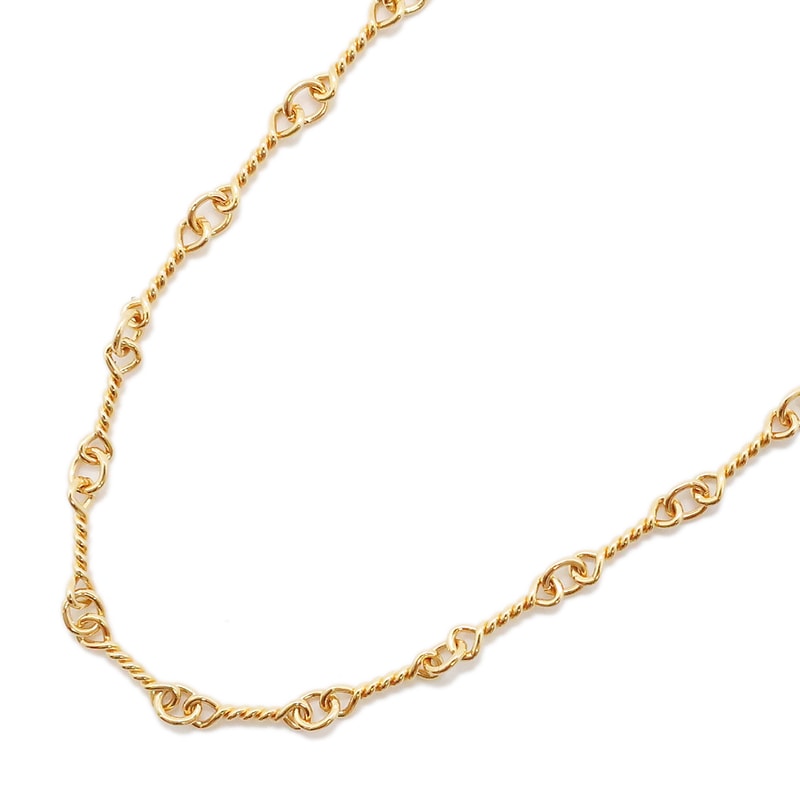 ��ŷ��ۡ�CHROME HEARTS�ۥ�����ϡ��� �ĥ����ȥ������� 22K 20����� TWIST CHAIN ��������������� ���奨�꡼ 50cm��̤���ѡۡڿ��ʡۡ���š�