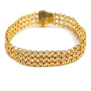 ��̾��ۡ�JEWELRY�ۥ֥쥹 K18 3Ϣ�ƥ˥��֥쥹��å� ������3.10ct ��27.2g ���Ӳ��17.8cm ���奨�꡼ ��������������ɡ���š�