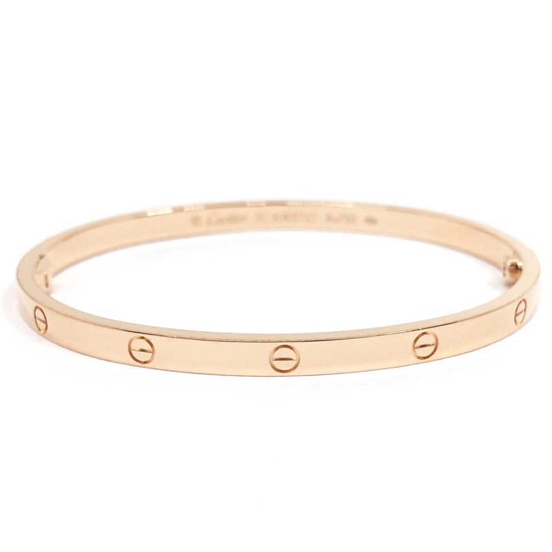 �ڱɡۡ�CARTIER�ۥ���ƥ��� K18PG ��� �֥쥹��å� SM ���⡼���ǥ� LOVE ��ǥ����� �Х󥰥� B6079016�ڥ᡼�����ž夲�ѡۡ���š� 