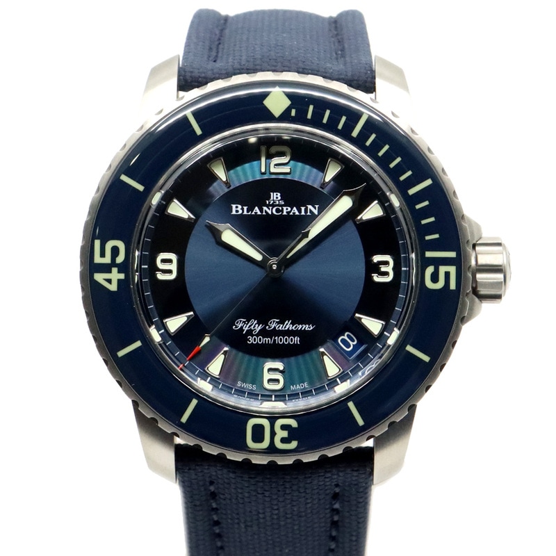 �ڱɡۡ�BLANCPAIN�ۥ֥��ѥ� �ե��եƥ��ե����ॺ �����ȥޥ��å� 5015-12B40-O52A �֥롼 ��� �ӻ��� �ڿ��ʡۡ�̤���ѡۡ���š�
