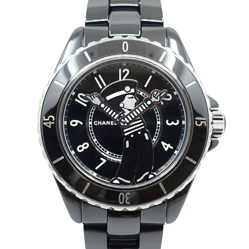 �ڱɡۡ�CHANEL�ۥ���ͥ� J12 �ޥɥ⥢���� ��ѥ��� �ӻ��� H7609 ����ߥå� BK  ��ư���� ���� ��ǥ����� Ȣ �ݾڽ����š�