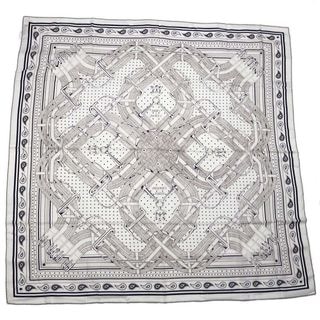 ��̾��ۡ�HERMES�ۥ���᥹ ����140 MORS A JOUETS BANDANA 244354S �ۥ磻�� �֥�� �֥롼�ޥ�� ���٥�� ���ȡ��� �����ߥ� ���륯�ڿ��ʡۡ�̤���ѡۡ���š�