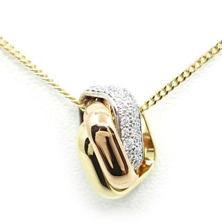 �ڱɡۡ�CARTIER�ۥ���ƥ��� K18YG WG PG �ȥ�˥ƥ� ���å���� ��������� �ͥå��쥹 750 ���奨�꡼ ��ǥ����� ��� N7424481�ڻž夲�ѡۡ���š�