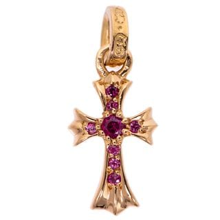 ��̾��ۡ�CHROME HEARTS�ۥ�����ϡ��� �٥��ӡ��ե��å� ���������㡼�� 22K YG ��������������� �ԥ󥯥��ե����� �ͥå��쥹 �ȥå� CRS BBYFAT����š�