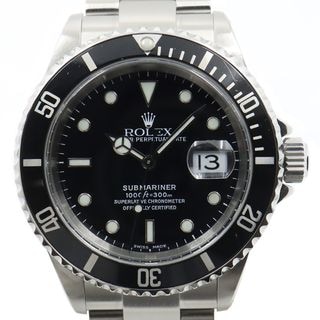 �ڱɡۡ�ROLEX�ۥ���å��� ���֥ޥ꡼�� �ǥ��� 16610 P�� �֥�å� SS ��� �ӻ��� ��ư��������š�