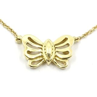 �ڱɡۡ�TIFFANY�ۥƥ��ե��ˡ� K18YG 750YG ��������������� �ͥå��쥹 �Х��ե饤 ��4.1g ��48cm ��ǥ����� ���奨�꡼����š�
