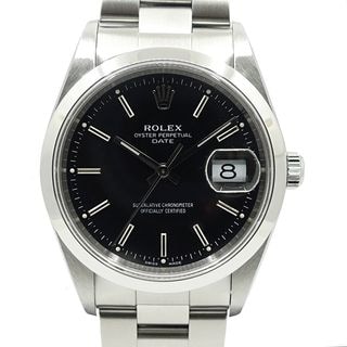 �ڱɡۡ�ROLEX�ۥ���å��� �����������ѡ��ڥ��奢�� �ǥ��� 34mm 15200 A�� SS �֥�å�ʸ���� ��� ���� Ȣ �ݾڽ��OH���ž夲�ѡۡ���š�