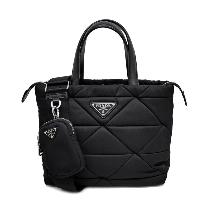 ��̾��ۡ�PRADA�ۥץ�� ���⡼�� �ѥǥå� Re-Nylon �ȡ��ȥХå� �֥�å� �� ���������Хå� �ݡ����� ���ѥ����ץ졼�� 1BG373 2WAY �� ����š�