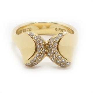 ��ŷ��ۡ�TIFFANY�ۥƥ��ե��ˡ� �Х��ե饤 ������� �ѥ��� ��������� K18YG ��������������� 9�� ��ǥ����� ��ǰ�� Ȣ����š�