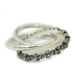 ��̾��ۡ�CHROME HEARTS�ۥ�����ϡ��� �����ˡ�E CH�ץ饹 �Х�� �ȥ�ץ� ��� 12�� 925 ��8.7g TINY E CH PLS BAND TRPL ���奨�꡼����š�