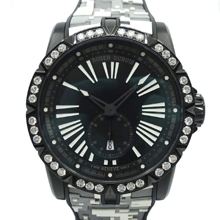�ڱɡۡ�ROGER DUBUIS�ۥ������ǥ�֥� ����������С� 45 �����ȥޥƥ��å���DBEX0802����������28�� ������ ��С��٥�� ��� 45mm Ȣ �ݾڽ����š�