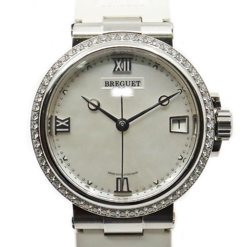 �ڱɡۡ�BREGUET�ۥ֥쥲 �ޥ꡼���ǥ� 9518ST/5W/584/D000 �ۥ磻�ȥ����� �ӻ��� SS ��С� �ޥ������֥ѡ��� ��ư���� ��ǥ���������š�