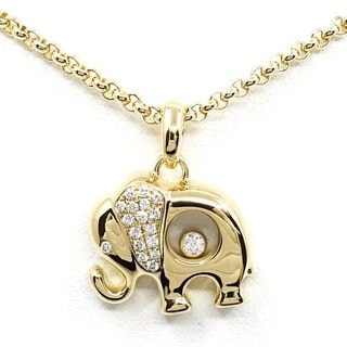 �ڱɡۡ�CHOPARD�ۥ���ѡ��� K18YG �ϥåԡ������� ����ե���� �ͥå��쥹 �ڥ����� 750YG ���奨�꡼ ��ǥ������ڻž夲�ѡۡ���š�