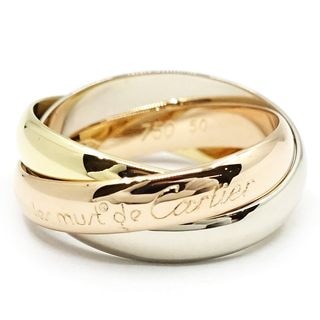 �ڱɡۡ�CARTIER�ۥ���ƥ��� K18YG WG PG �ȥ�˥ƥ� 3���顼 ��� ���� 750YG 3Ϣ ���奨�꡼ ��ǥ����� ��� �϶� ��Ϣ�ڻž夲�ѡۡ���š�