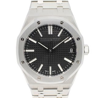 ��̾�Ų��ۡ�AUDEMARS PIGUET�ۥ����ǥޥԥ� ������륪���� 50��ǯ��ǰ 15510ST.OO.1320ST.02 �֥�å� SS ��ư���� ��� 41mm �ݾڽ��դ�����š�