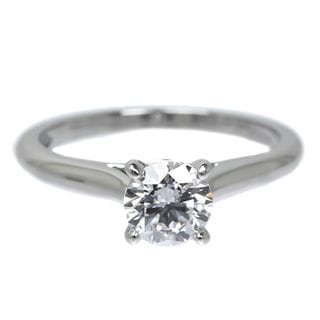 ��̾��ۡ�CARTIER�ۥ���ƥ��� ����ơ��� ��� 45�� #5 Pt950 �ץ���� ������ 0.40ct Ω�� 2.7g ���� ���奨�꡼����š�